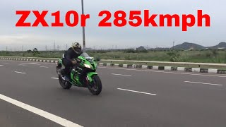 Kawasaki ZX10r at 285kmph Flyby Video  Sc Project exhaust [upl. by Adrianna]