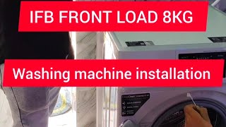 IFB FRONT LOAD 8KG WASHING MACHINE DEMO  INSTALLATION  how to wash clothes in ifb [upl. by Jemimah986]