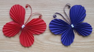 How To Make Beautiful Butterfly  Paper Butterfly toturial  Butterfly Cutting [upl. by Nnadroj]