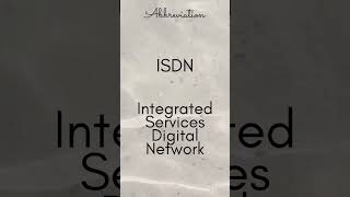 ISDN Integrated Services Digital Network [upl. by Nesmat]