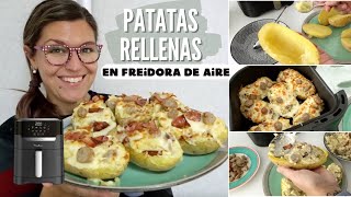 PATATAS RELLENAS en FREIDORA DE AIRE Receta  Descuento Easy Fry and Grill MOULINEX [upl. by Jimmie70]