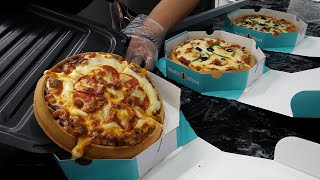 콤비네이션 피자 와플  Combination Pizza Waffle  Korean street food [upl. by Claybourne]