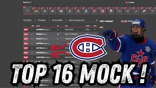 Mock Draft  Repêchage 2024 LNH  Qui tombera dans les mains du Canadiens de Montréal [upl. by Katlin851]