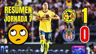 AMÉRICA 1 VS 0 CHIVAS RESÚMEN [upl. by Sonya]