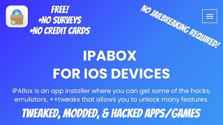 How To Download amp Install iPABox App Store on iOSApple Devices Hacked Tweaked Modded AppsGames [upl. by Zelde]