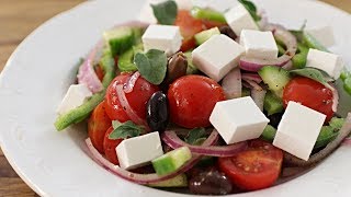 Greek Salad Recipe  How to Make Greek Salad [upl. by Jezabella]