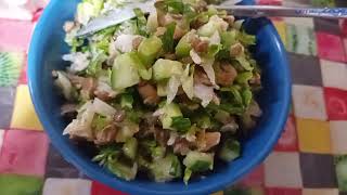 Delicious brown lentils salad 🥗 healthylifestyle keto food weightloss [upl. by Auqenat]