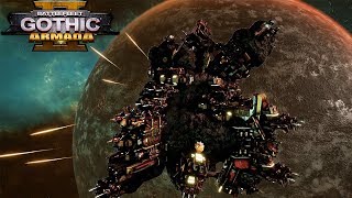 MEGA ROKS ORKZ VS NECRONS Battlefleet Gothic Armada 2 Multiplayer Gameplay [upl. by Akinoj]