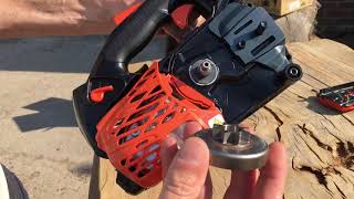 Quick and easy chainsaw sprocket change on an Echo CS2511TES [upl. by Colombi]