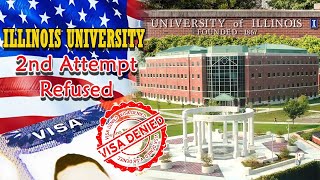 f1 visa second attempt  Illinois university visa rejectedf1 mock visa interview [upl. by Melvina283]