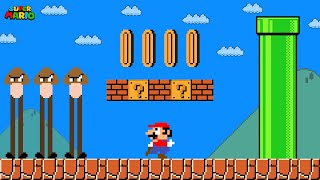 Super Mario Bros but everything is Tall [upl. by Locklin815]