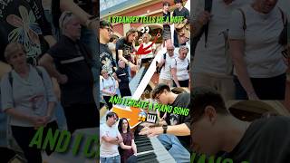 With 2 NOTES this guy created a Piano Song on a Public Piano😱🎹 publicpiano reaction piano music [upl. by Fezoj]