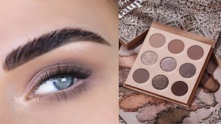 Easy Everyday Cool Toned Eyeshadow Tutorial  ColourPop Thats Taupe Palette [upl. by Leind719]