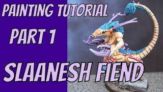 Painting Tutorial Fiend of Slaanesh Part 1 [upl. by Erik]