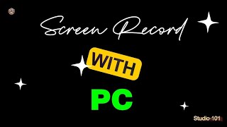 SCREEN RECORD ON COMPUTER [upl. by Hazard]