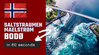 Incredible Saltstraumen Maelstrom Bodø  Norway in 60 Seconds [upl. by Corny155]