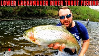 Lower Lackawaxen River Trout Fishing [upl. by Savitt304]