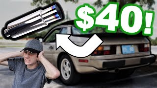 How BAD is the CHEAPEST Exhaust System Porsche 944 Exhaust Upgrade [upl. by Levine]