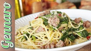 Simple Sausage Spaghetti  Amalfi Coast [upl. by Olim220]