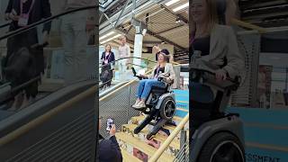 BRO in full action at the healthtech conference in Munich 🚀 scewoBRO stairclimbingwheelchair [upl. by Edra147]