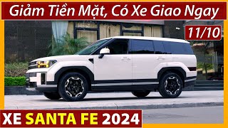 Xe Hyundai Santa Fe 2024 phom mới giảm tiền mặt tháng 10Có xe giao ngayXe lăn bánh mới Xe Việt [upl. by Ernesta]