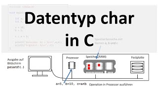 Datentyp char in C [upl. by Enirehtac241]