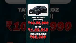 Tata Altroz OnRoad Price in India [upl. by Ymot]