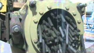 Mn ore and baghouse dust extrusion 10wmv [upl. by Gnoud]