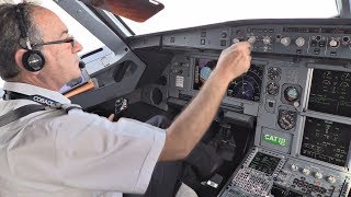 Cobalt Air Airbus A319  Cockpit Flight ZurichLarnaca  Cockpit View from Takeoff to Landing [upl. by Nama]