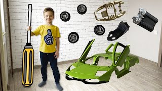 Собрал Машинку Lamborghini Murcielago SV из конструктора Видео для детей [upl. by Mayhs]