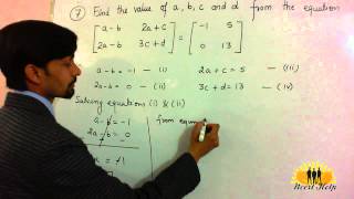 Find the value of a b c and d from the equation [upl. by Ginevra]