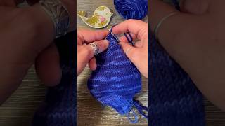 Knitting a garter stitch short row heel in this dk sock sockknitting [upl. by Gib]