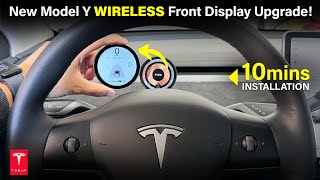 New Tesla Model Y3 Wireless Instrument Cluster Display Upgrade  Install in 10 mins tesla [upl. by Ggerk908]