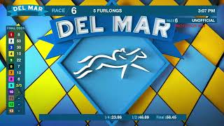 Triple Diamonds wins race 6 at Del Mar 111524 [upl. by Stoneham]