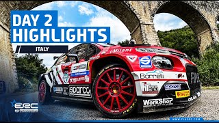 Day 2 Highlights  ERC Rally di Roma Capitale 2024 [upl. by Anura]