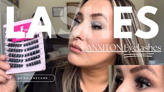 FANXITON DIY Lash Extension Clusters Review [upl. by Atirahc495]