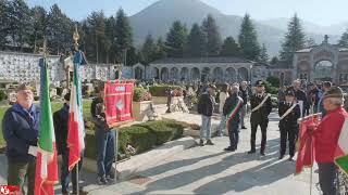 Corteo al Cimitero per onoranze ai caduti e deposizione corona dalloro [upl. by Roxanna143]