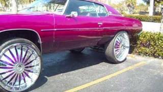 AceWhipsNET Chevy Donk on 30quot dub zveet floaters Kandyland Customs [upl. by Honoria684]