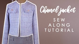 The easiest Chanel inspired jacket My secrets and techniques [upl. by Crocker]