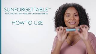 Colorescience Sunforgettable Total Protection Brush on Shield SPF 50  How To Use [upl. by Eanrahc255]