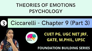 PSYCHOLOGY Ciccarelli Chapter 9  Part 3  THEORIES OF EMOTION IN PSYCHOLOGY  Mind Review [upl. by Tterag]