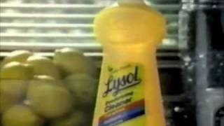 Lysol Deodorizing Cleaner commercial  1990 [upl. by Moia254]