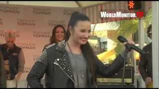 Demi Lovato Kate Bosworth arrive at Topshop Topman Store LA Grand Opening [upl. by Jarrid985]