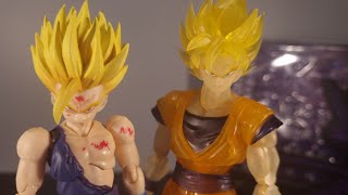 Demoniacal Fit Father and Son Third Party Figuarts SDCC Event Exclusive Goku and SSJ2 Gohan Review [upl. by Milla]