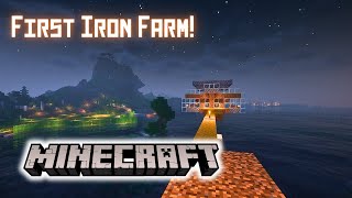 Making an Iron Farm  Minecraft Survival Gameplay EP11 2024 [upl. by Ytsanyd]