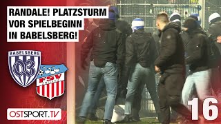 Randale Platzsturm amp Ausschreitungen in Babelsberg SVB  FSV Zwickau  Regionalliga Nordost [upl. by Ecerahc]