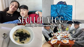 SEOLLAL KOREA VLOG  meeting his distant conservative family members for the first time AMBW 국제커플 [upl. by Aehsrop671]