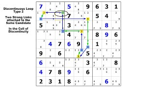 Discontinuous Loops Type 2  Sudoku Tutorial 43 [upl. by Cohlier967]