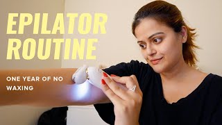 I Cut Out Waxing For An Epilator  My Hair Removal Routine Demo amp Review After 1 Year [upl. by Bannerman]