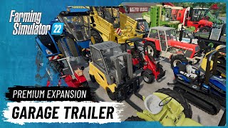 Farming Simulator 22 Premium Expansion  Garage Trailer [upl. by Ecinnaj]